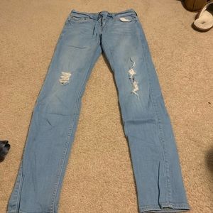 hollister ripped jeans